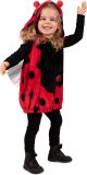 PartyXplosion - Lieveheersbeest Kostuum - Stippenplezier Lieveheersbeestje Kind Kostuum - Rood - Maat 98 - Carnavalskleding - Verkleedkleding
