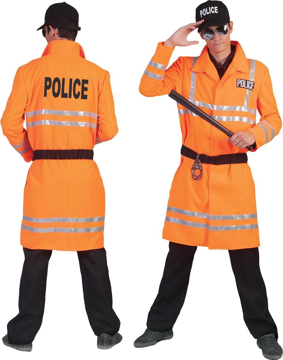 Politie jas Fluo - Verkleedkleding - One size