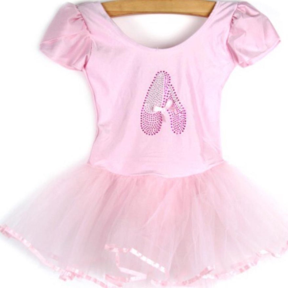 Prinsessen Jurk - Prinsessen Jurk Carnaval - Ballerina Jurk - Roze - Maat 122 - Tutu Carnaval - 5-6-7 Jaar