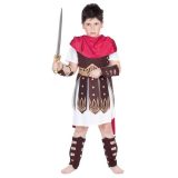 Romeins gladiator/ krijger kostuum kind 120-130 (7-9 jaar) -