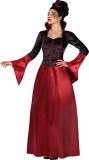 Rood en zwart Halloween kostuum van vampier voor dames - Verkleedkleding - M/L