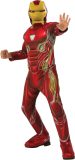 Rubies - Iron - Man - Iron Kostuum Jongen - Rood, Goud - Maat 116 - Carnavalskleding - Verkleedkleding