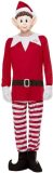 Smiffy's - Kerst & Oud & Nieuw Kostuum - Tegen Alle Regels In Kerst Elf - Man - Rood - Large - Kerst - Verkleedkleding