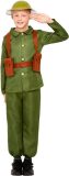 Smiffy's - Leger & Oorlog Kostuum - Eerste Wereldoorlog Leger Soldaat - Jongen - Groen, Bruin - Medium - Carnavalskleding - Verkleedkleding