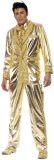 Smiffy's - Rock & Roll Kostuum - Elvis Kostuum (Goud) Man - Goud - Large - Carnavalskleding - Verkleedkleding