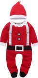 Uitverkoop/ Sale: Schattige Baby Kerstman Romper | Baby Pyjama | Baby Kleding | Maat 80 (9-12M) | Gezellige baby feestkleding