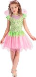 Vegaoo - Groen en roze fee kostuum voor meisjes