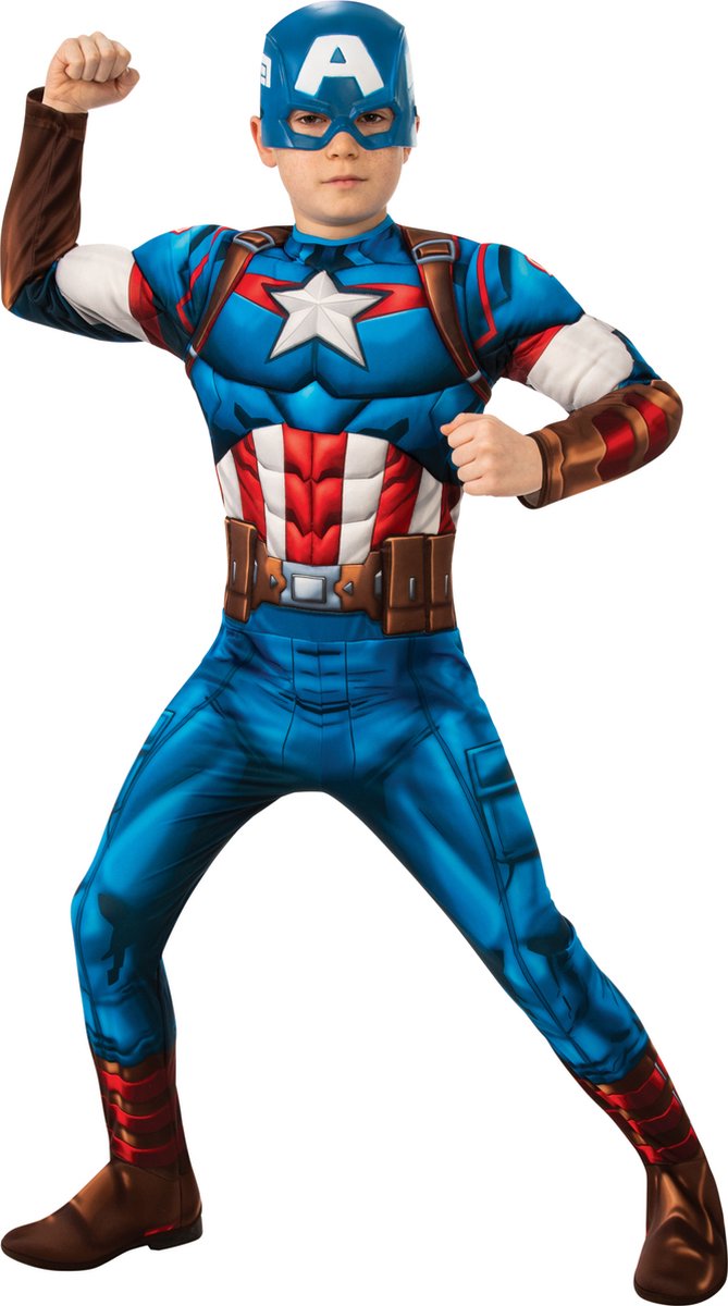 Verkleedpak Superheld Marvel Avengers Captain America Maat 122-128