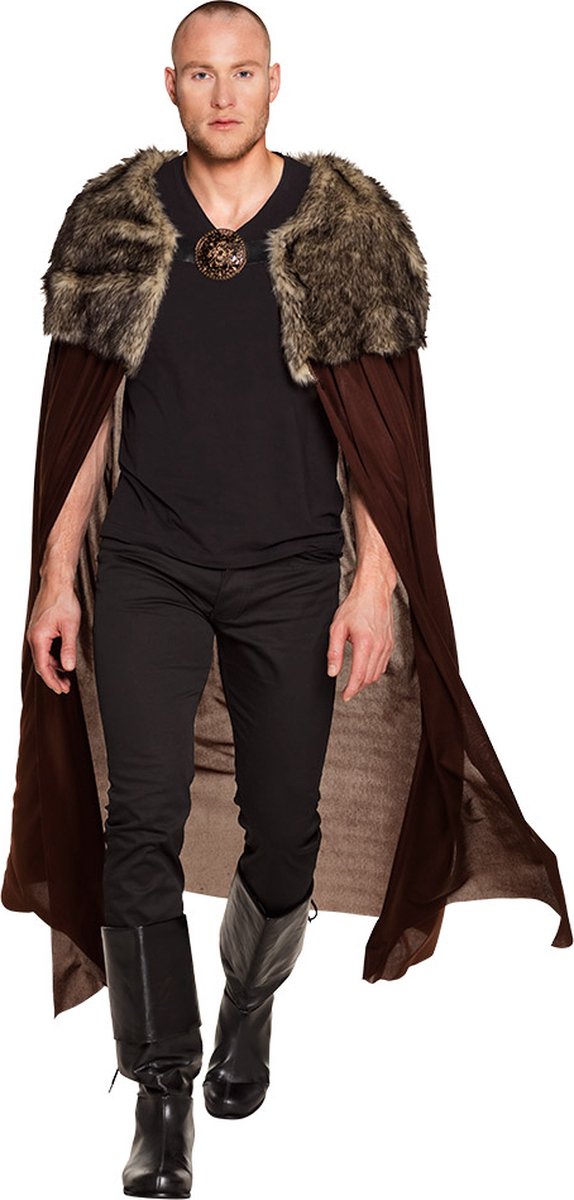 Boland - Cape Night hunter - Volwassenen - Viking - Vikingen- Halloween en Horror