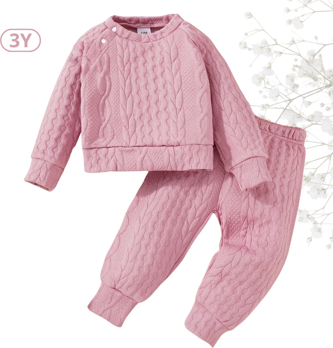 Bovista Babykleding - Romper Baby - Winterpak Jongens & meisjes- Pakje - 3 Jaar - Roze