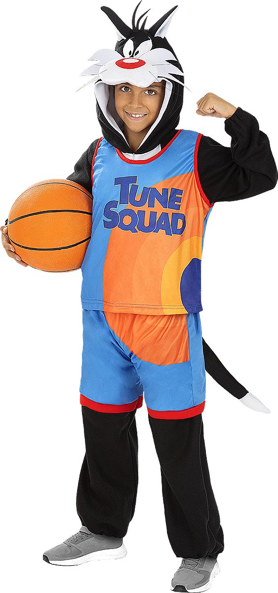 FUNIDELIA Sylvester Space Jam Kostuum voor kinderen - Looney Tunes - Maat: 97 - 104 cm