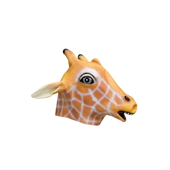 Giraffe dierenkop masker -