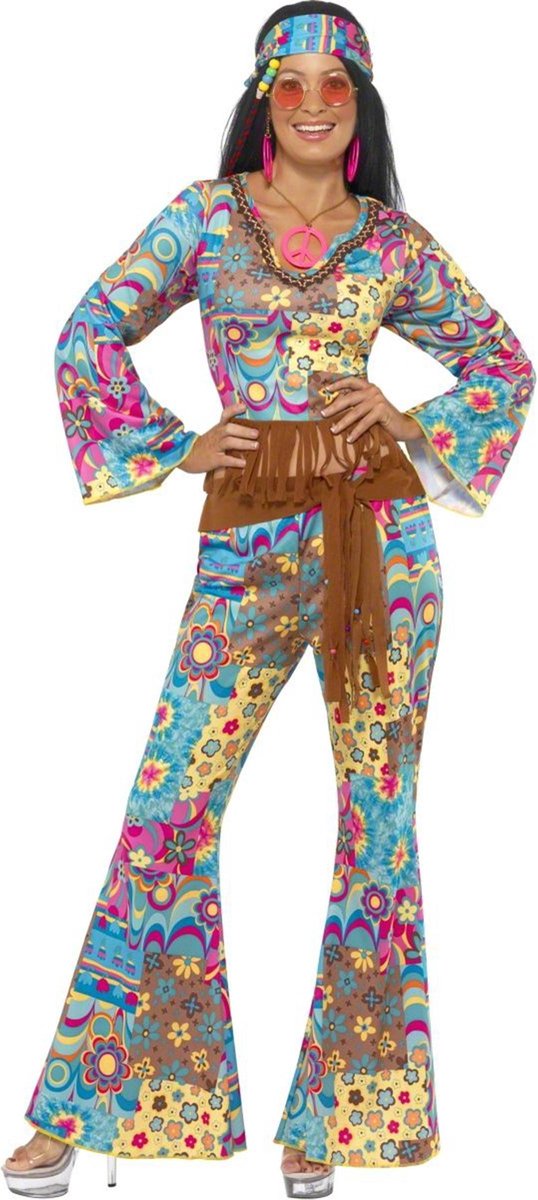 Hippie dames pak - Verkleedkleding - Medium