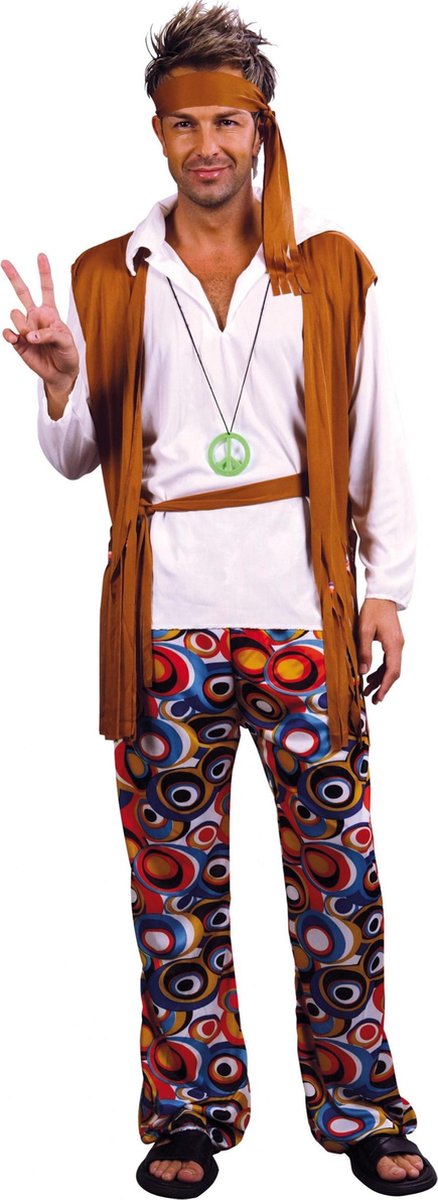 Hippie kostuum voor mannen - Verkleedkleding - Small