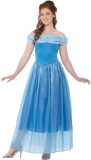 Karnival Costumes Blauw Assepoester Kostuum voor Vrouwen Assepoester Jurk Dames Carnavalskleding Dames Carnaval - Polyester - Maat L - 1-Delig Jurk