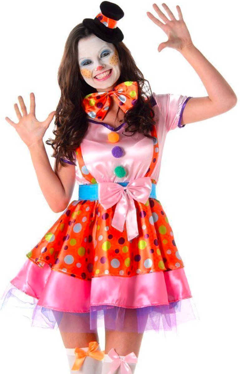 Karnival Costumes Clown Kostuum Carnaval kostuum Verkleedkleding Carnavalskleding Dames- M - Roze