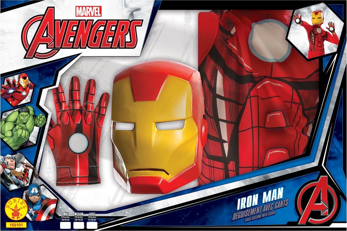 Klassiek Iron Man™ jongenskostuum in cadeauverpakking - Verkleedkleding