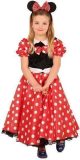 Kostuum Minnie Mouse kind - Maatkeuze: Maat 128