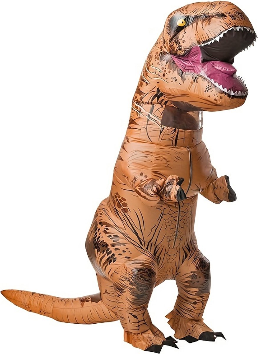 Livano Halloween Kostuum - Halloween Outfit - Volwassenen - T-Rex - Dino - Opblaasbaar - Maat L - Costume - Grappig - Carnaval