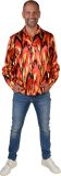 Magic By Freddy's - Duivel Kostuum - Eternal Flames Overhemd Man - Oranje - Large / XL - Halloween - Verkleedkleding