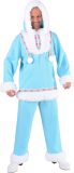 Magic By Freddy's - Eskimo Kostuum - Immuun Voor De Kou Eskimo Noordpool - Man - Blauw - Medium - Carnavalskleding - Verkleedkleding