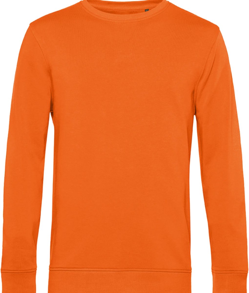 Milieubewuste trendy oranje sweatshirt | Maat L |