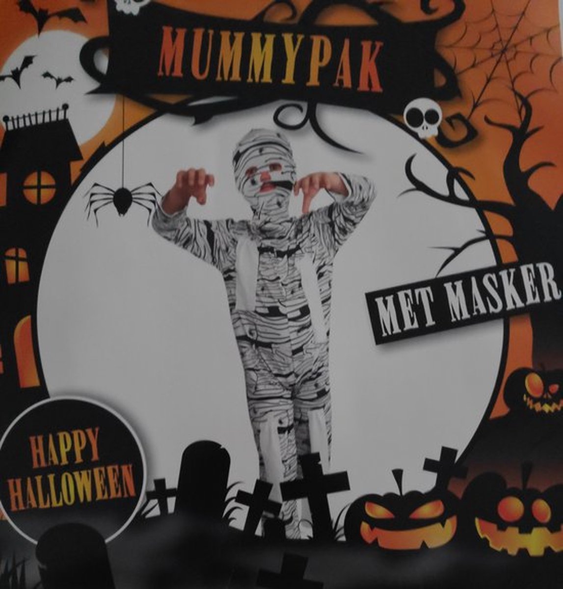 Mummiepak Kind met Masker - Kind - 3-5 jaar