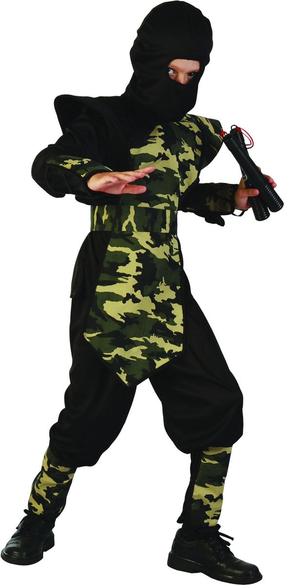 Ninja militair pak voor jongens - Kinderkostuums - 134/146