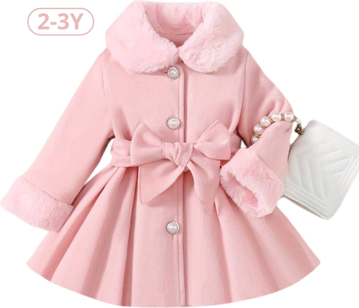 Nivard Babyjurk - Romper Baby - Berenpakje - Winterpak Meisje- Pakje - 2-3 Jaar - Roze