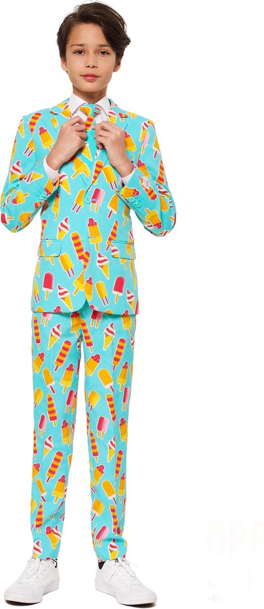 OppoSuits Cool Cones - Jongens Kostuum - Gekleurd - Feest - Maat 134/140