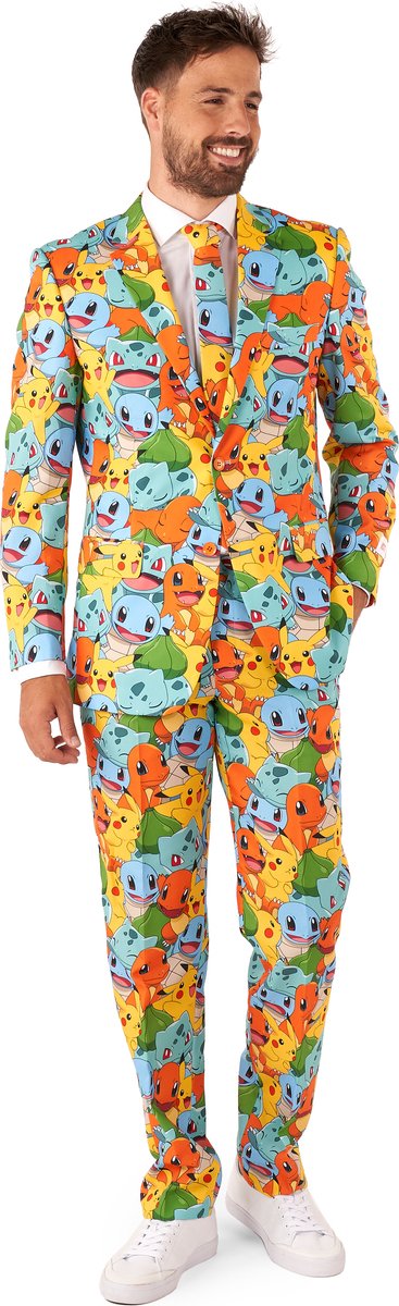 OppoSuits Pokémon™ - Heren Carnaval Kostuum - Pokemon Nintendo Kostuum - Gekleurd - Maat EU 46