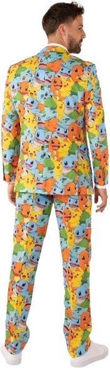 OppoSuits Pokémon™ - Heren Carnaval Kostuum - Pokemon Nintendo Kostuum - Gekleurd - Maat EU 56