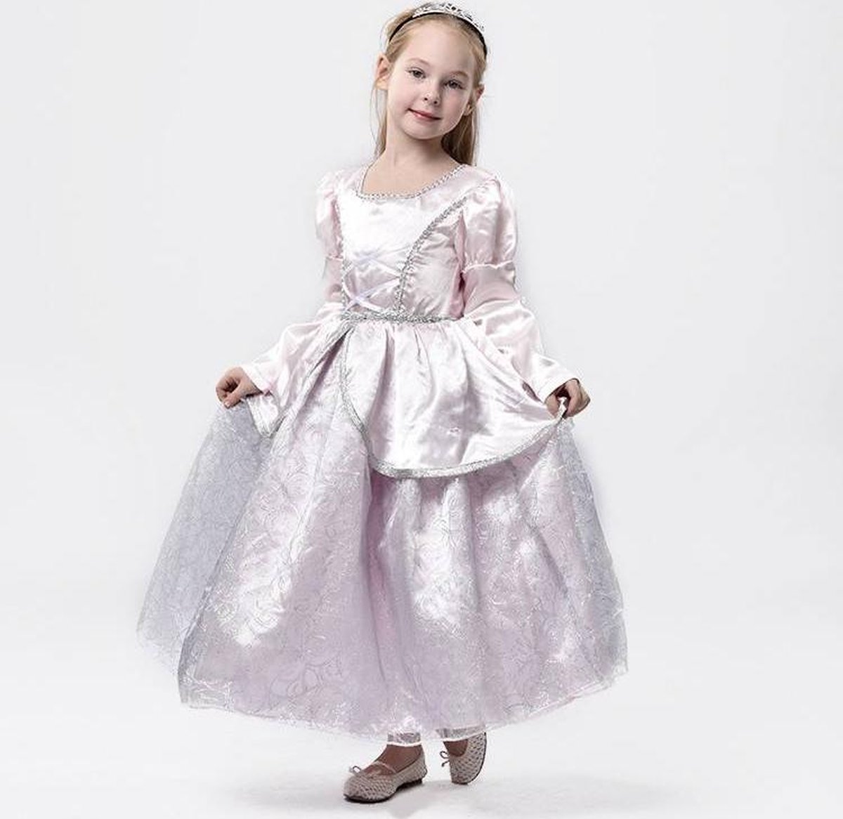 Prinsessenjurk roze 4-6 j