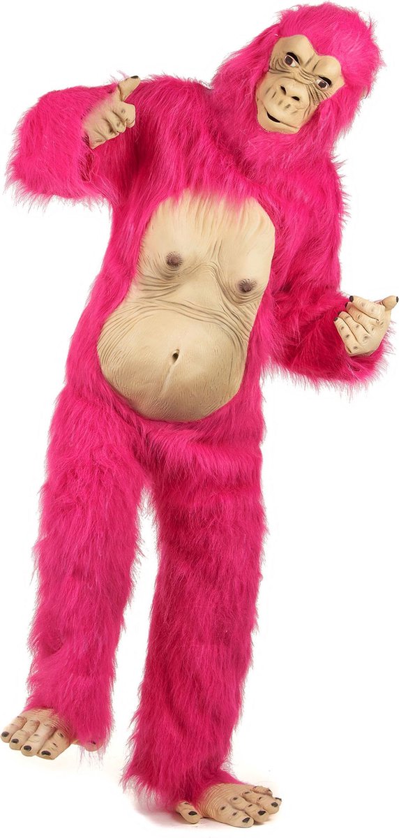 Roze gorilla kostuum voor volwassenen - Verkleedkleding - One size