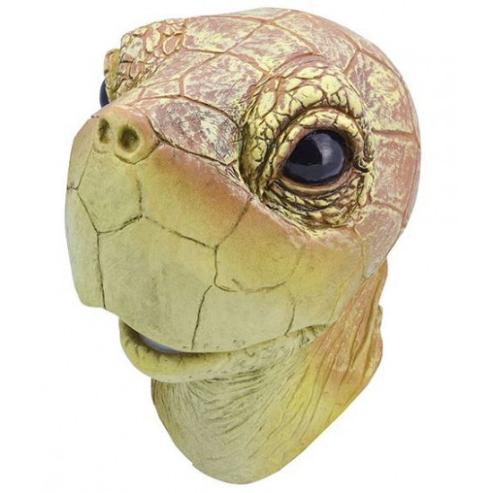 Schildpad dieren kop verkleed masker - latex - voor volwassenen -