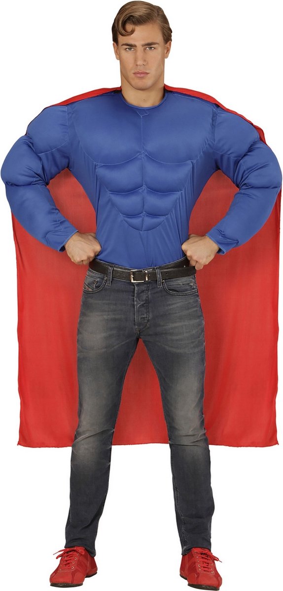 Superman Kostuum | Amerikaanse Superheld Held Super Power Kostuum | Small | Carnaval kostuum | Verkleedkleding