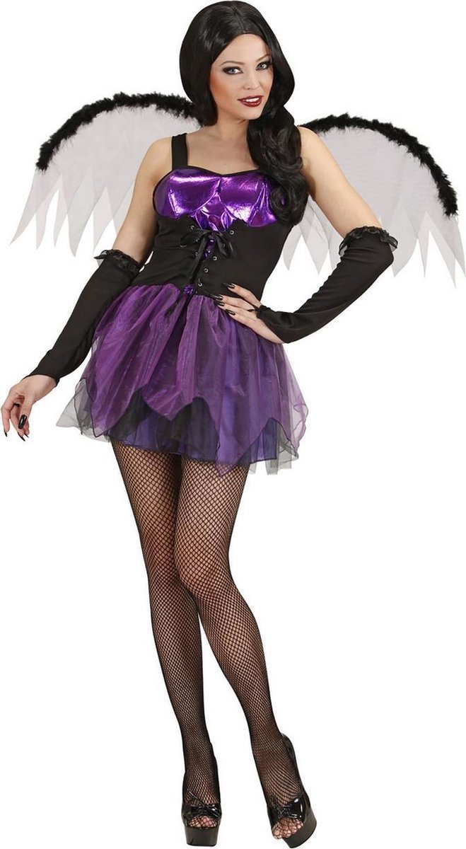 Widmann - Elfen Feeen & Fantasy Kostuum - Gotische Fee Kostuum Vrouw - Paars - Large - Halloween - Verkleedkleding