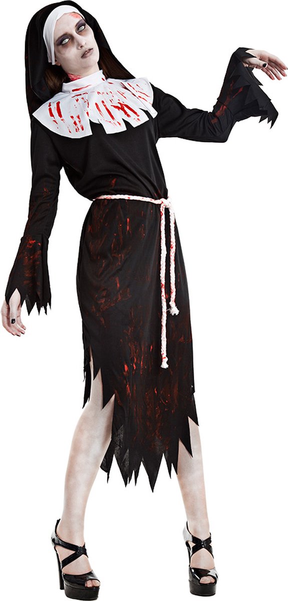 Boland - Kostuum Zombie Nun (M/L) - Volwassenen - Zombie;Non - Halloween - Zombie - Non - Horror