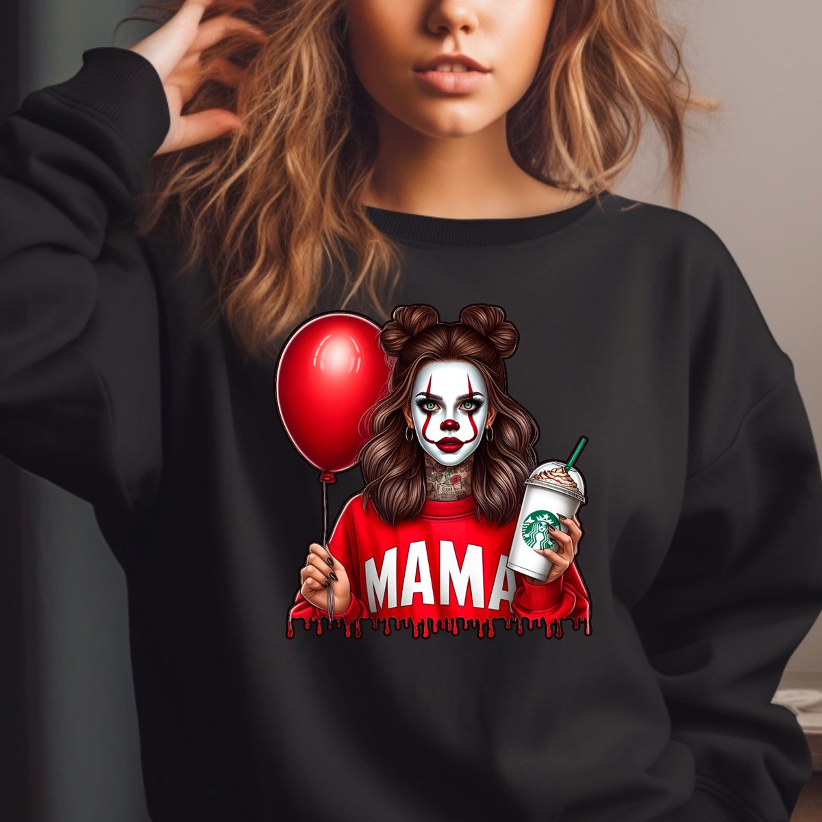 Dames Halloween sweater- Halloween verkleedkleding- Maat 3XL- Halloween Mama