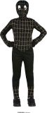 Guirca - Venom & Black Spiderman Kostuum - Zwarte Giftige Superheld Venom Kind Kostuum - Zwart - 5 - 6 jaar - Halloween - Verkleedkleding