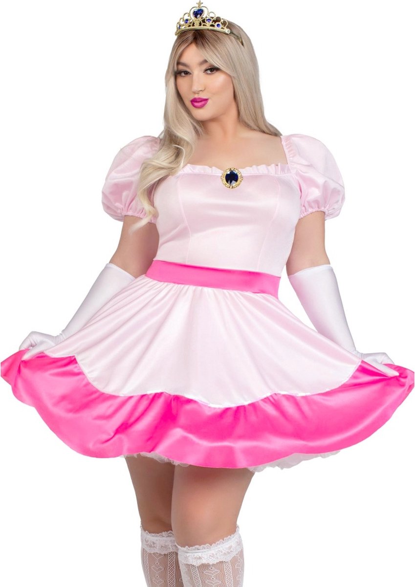 Leg Avenue - Pink Princess Kostuum - 3XL/4XL - Roze