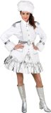 Magic By Freddy's - Eskimo Kostuum - IJskoude Russische Officier Vrouw - Wit / Beige - XXL - Carnavalskleding - Verkleedkleding