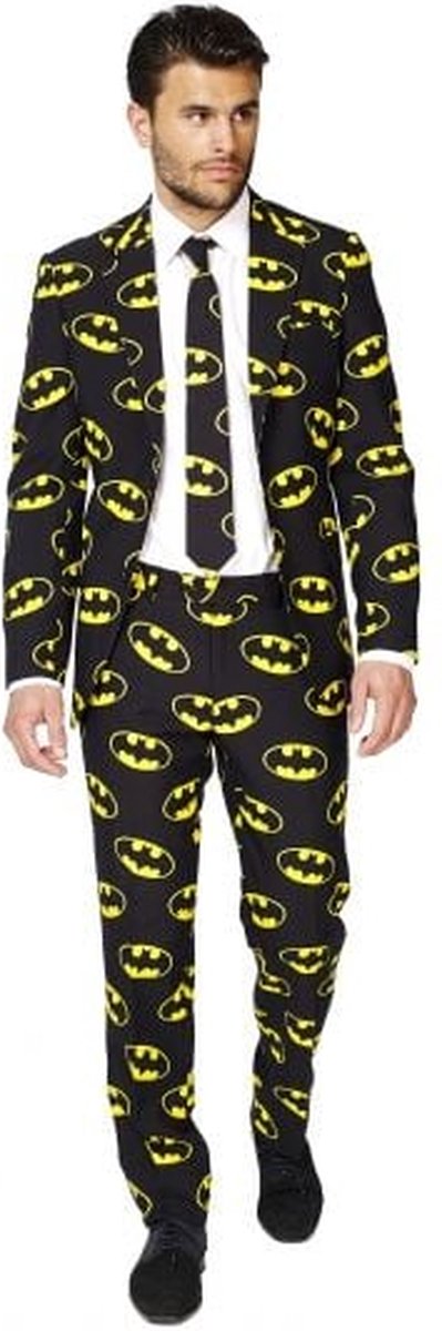 OppoSuits Batman™ - Heren Carnaval Kostuum - Batman DC Comics - Zwart - Maat EU 62