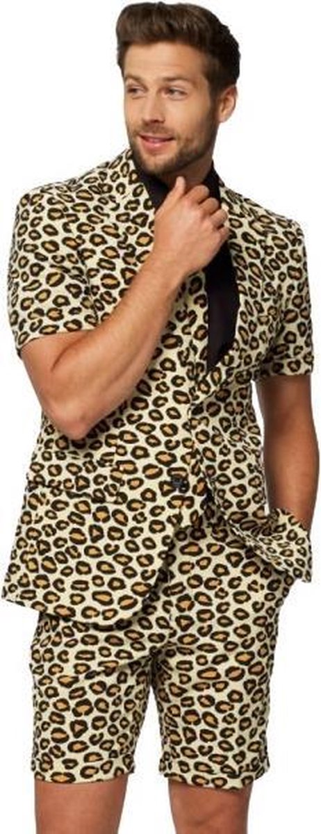 OppoSuits The Jag - Mannen Zomer Kostuum - Beige - Feest - Maat 56