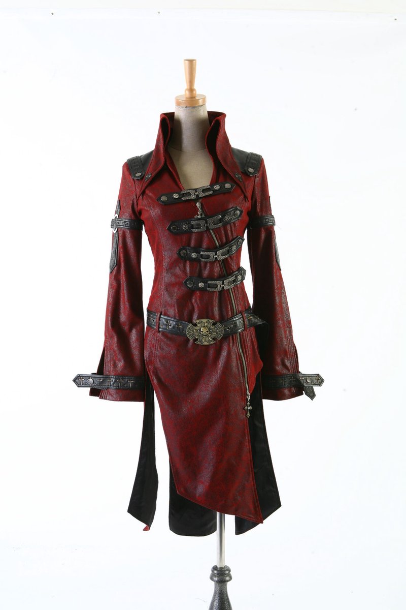 Punk Rave Kraken Damesjas Rood Y-261 Maat S Gothic Steampunk Post-Apocalyptic Warrior Cosplay