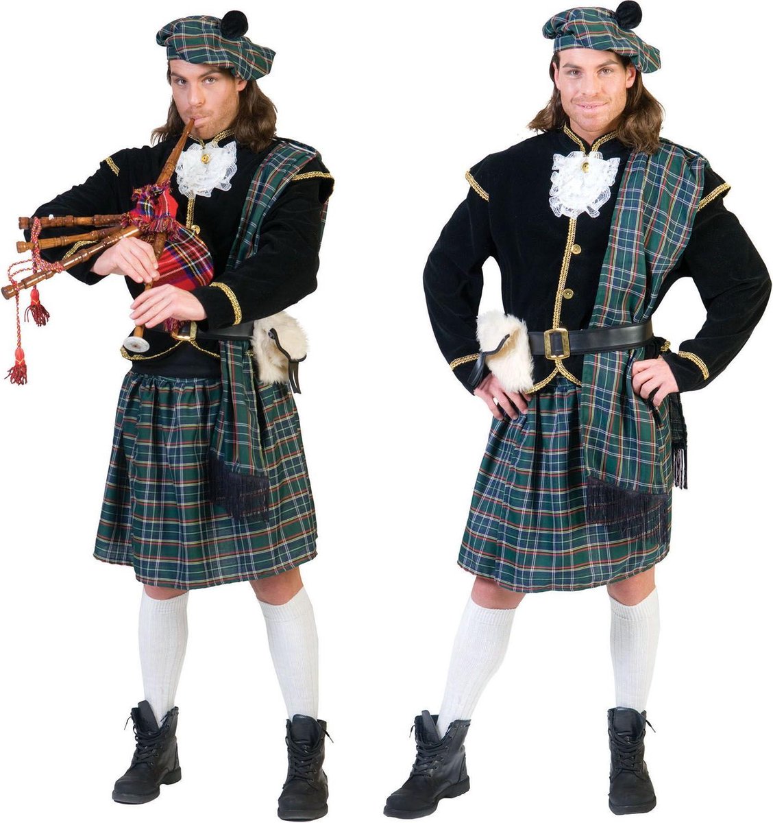 Schots verkleedpak tartan man - Maatkeuze: Maat 56/58