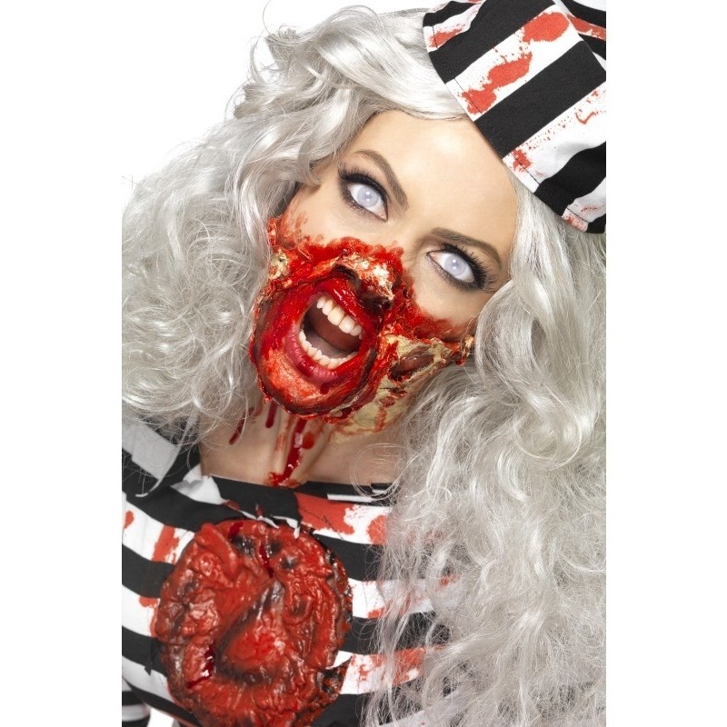 Smiffys Halloween schmink - Zombie latex make-up set - 4 potjes - carnaval verkleed spullen -