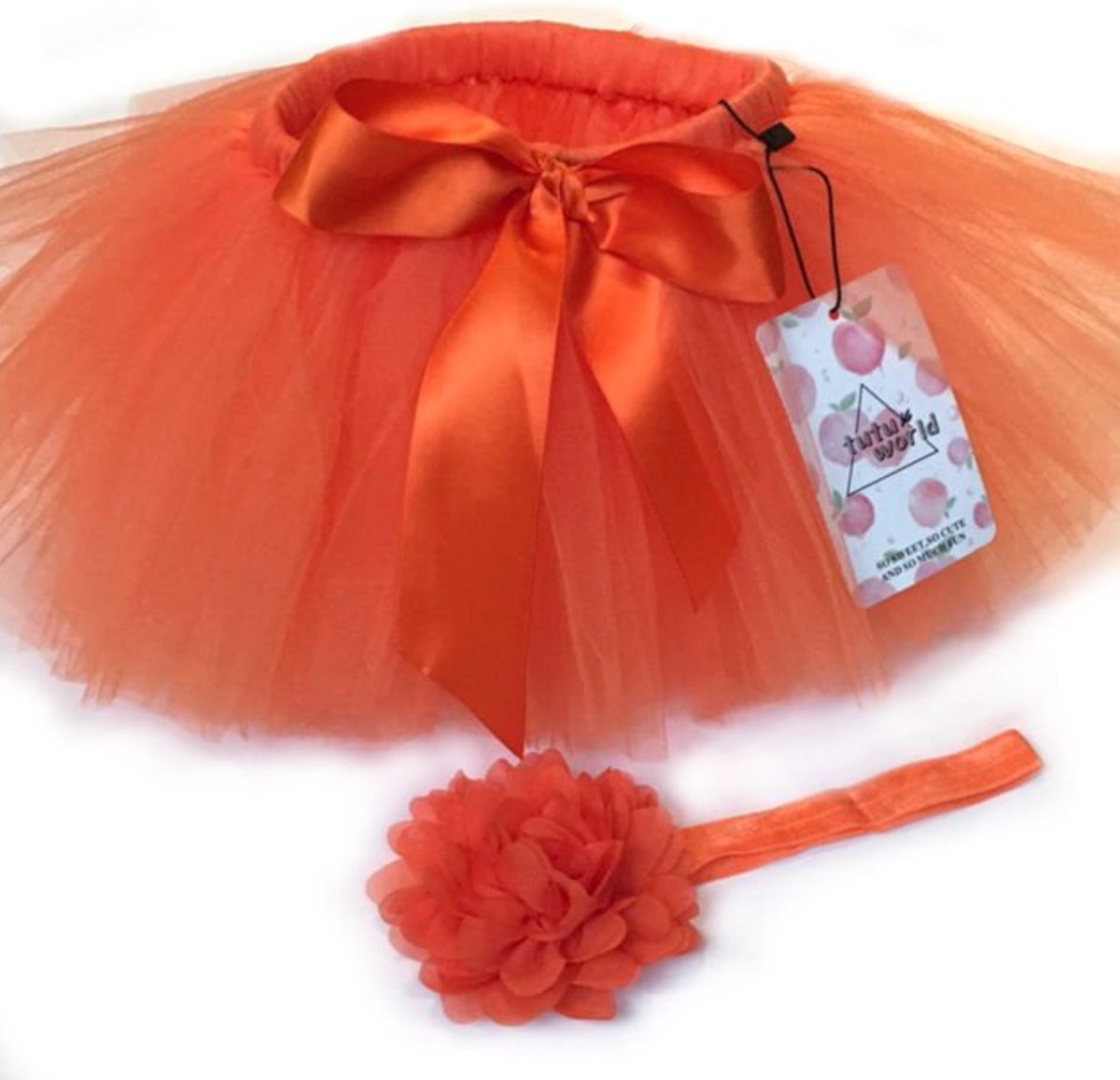 Tutu Set - Oranje Baby - 6-12maanden