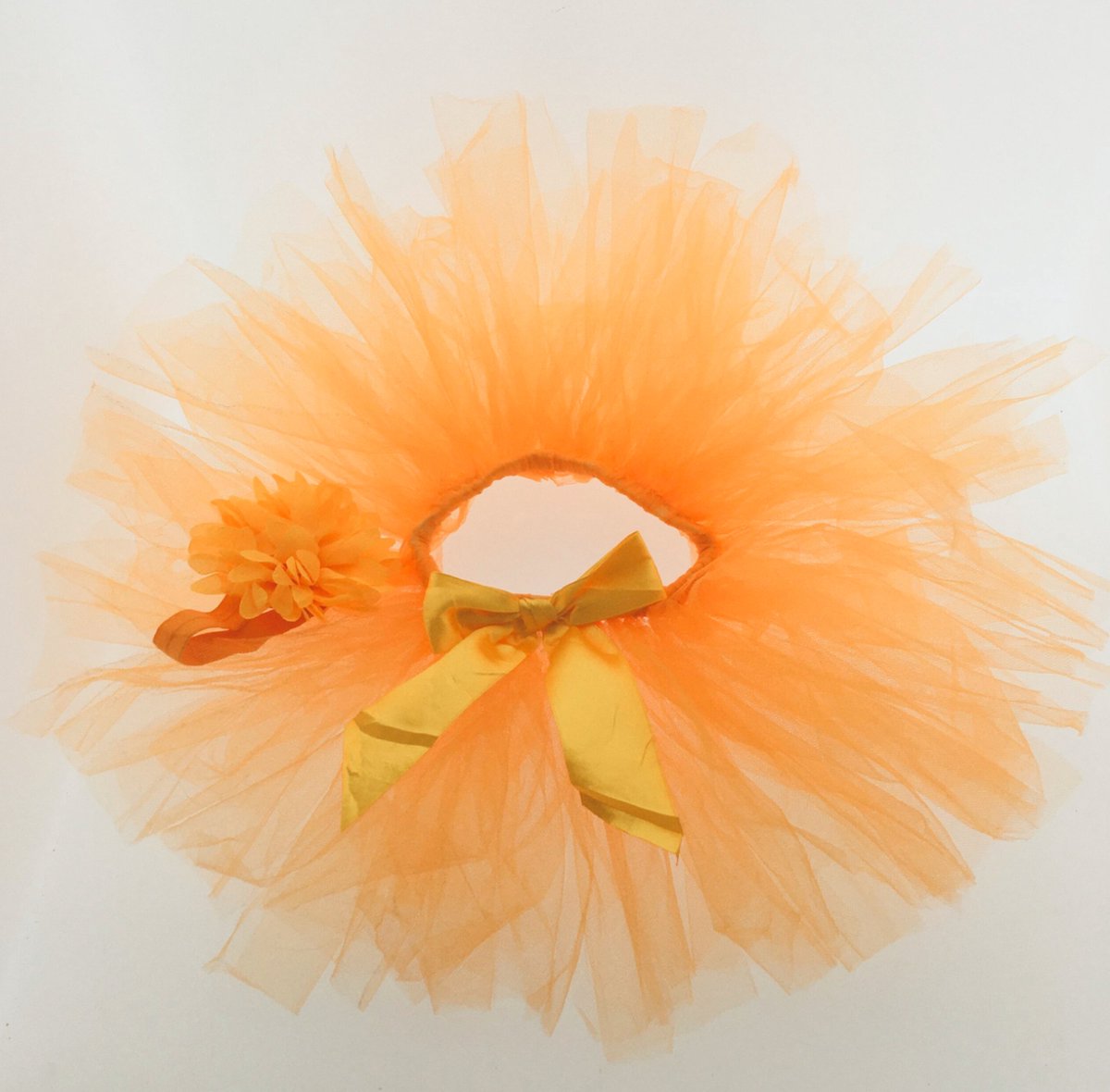 Tutu set - Zacht oranje - 0-6maanden