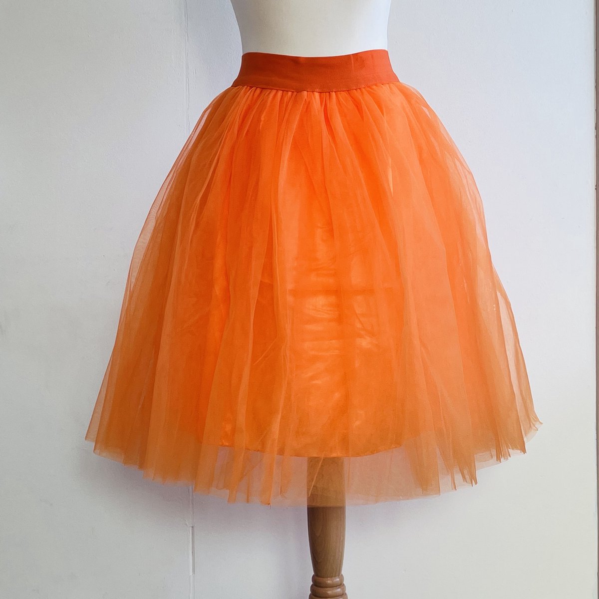 TutuTule - Oranje tule rok - 60cm